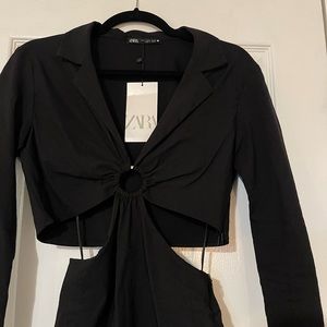 Zara size M brand new with tags blazer style bodysuit.